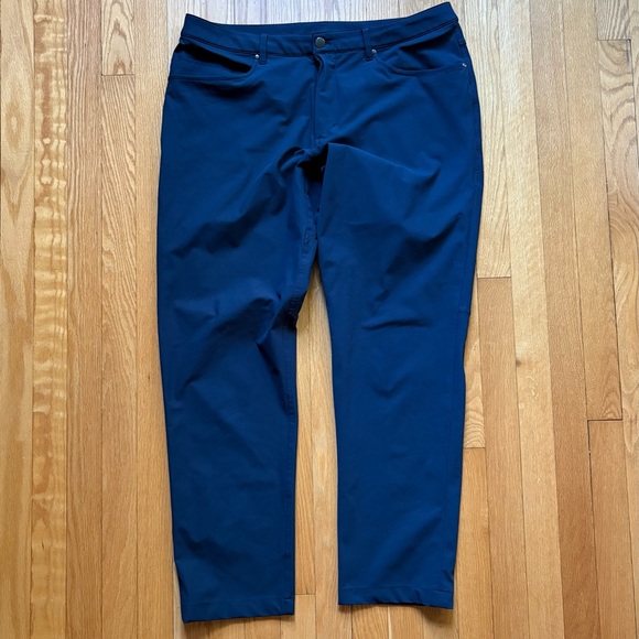 Lululemon Men Classic-Fit Commission Pant Warpstreme 36x30 Blue - Picture 1 of 5